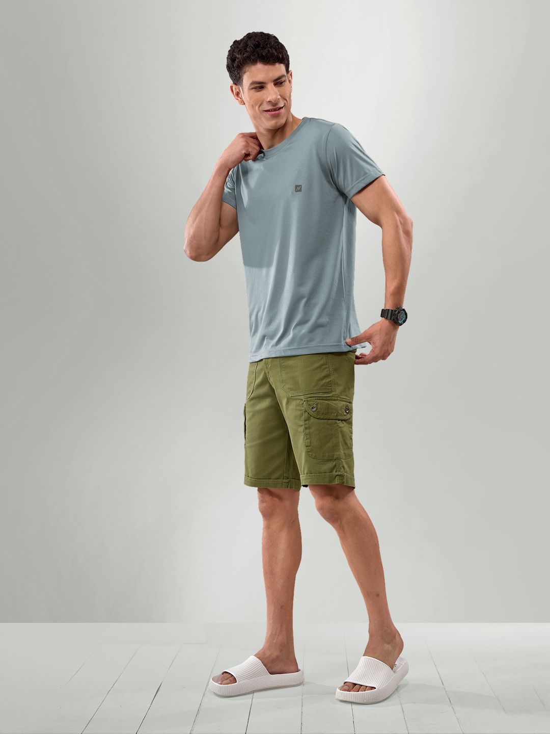 LUX NITRO Round Neck Anti Odour Casual T-shirt-image-46