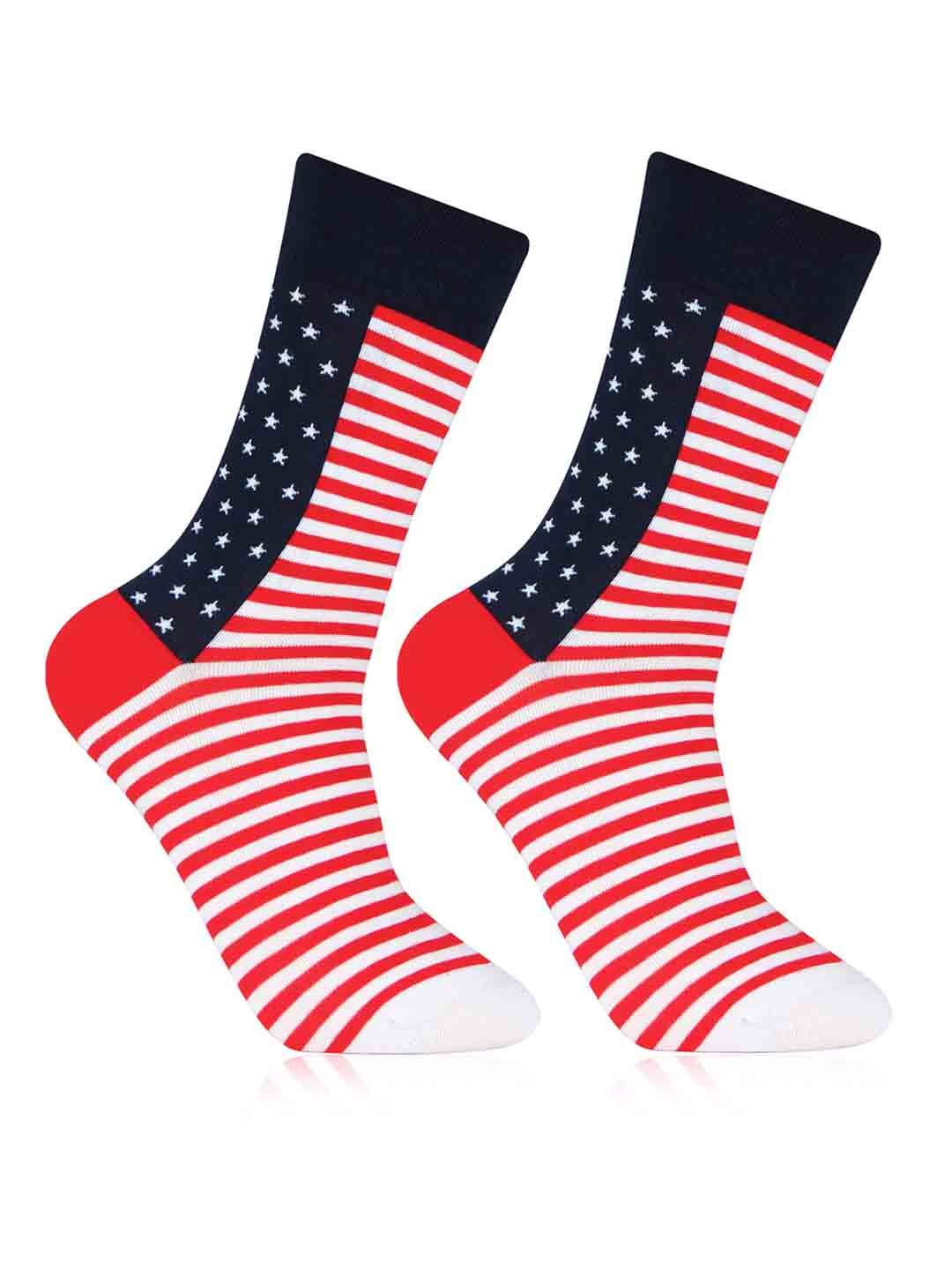 Bonjour Men Star Patterned Cotton Above Ankle-Length Socks-picture-28