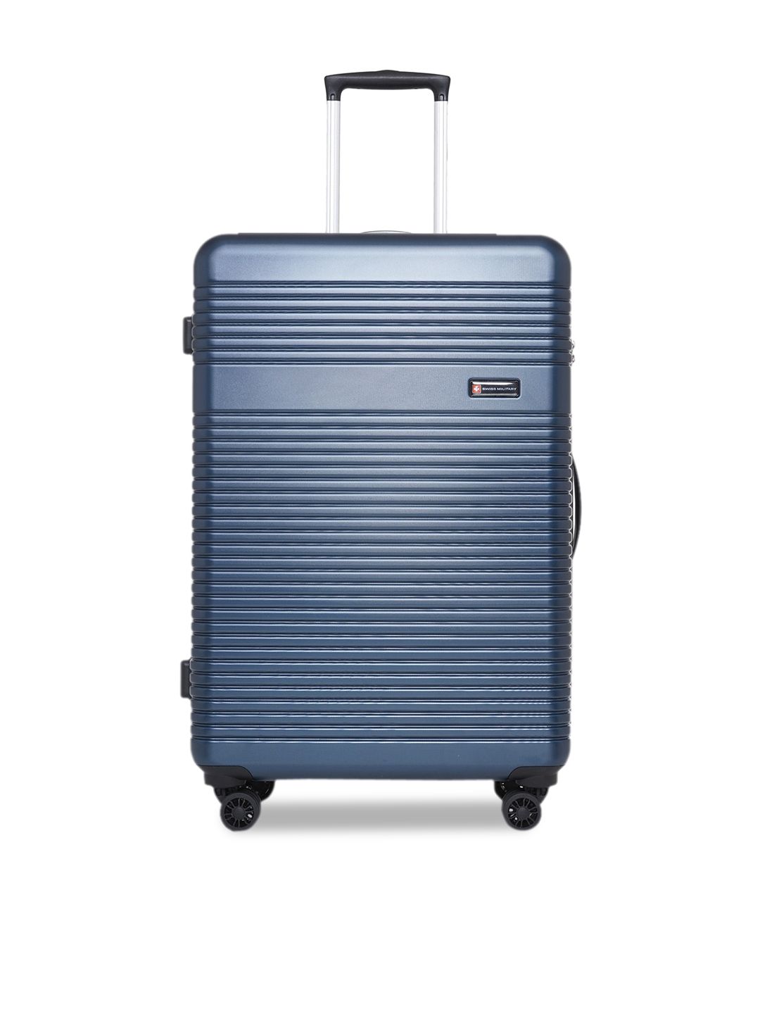 SWISS MILITARY Textured Hard-Sided Check-In Large Suitcase Trolley Bag ...