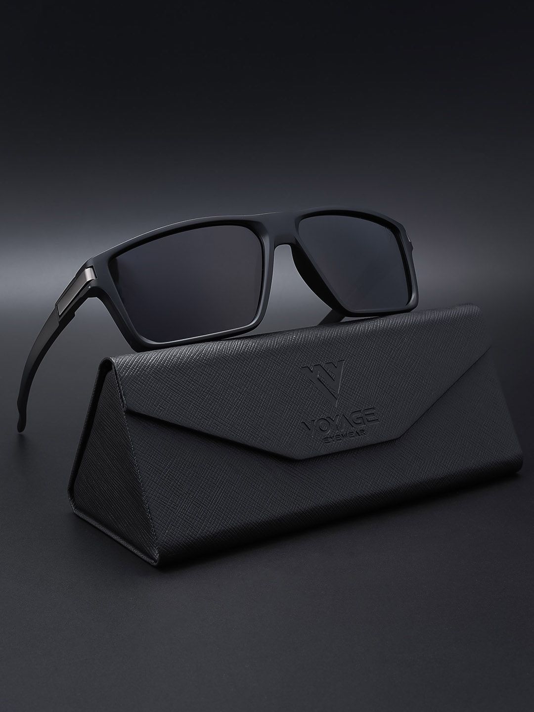 Voyage Polarised And UV Protected Lens Full Rim Wayfarer Sunglasses 1021MG3968Z-image-22