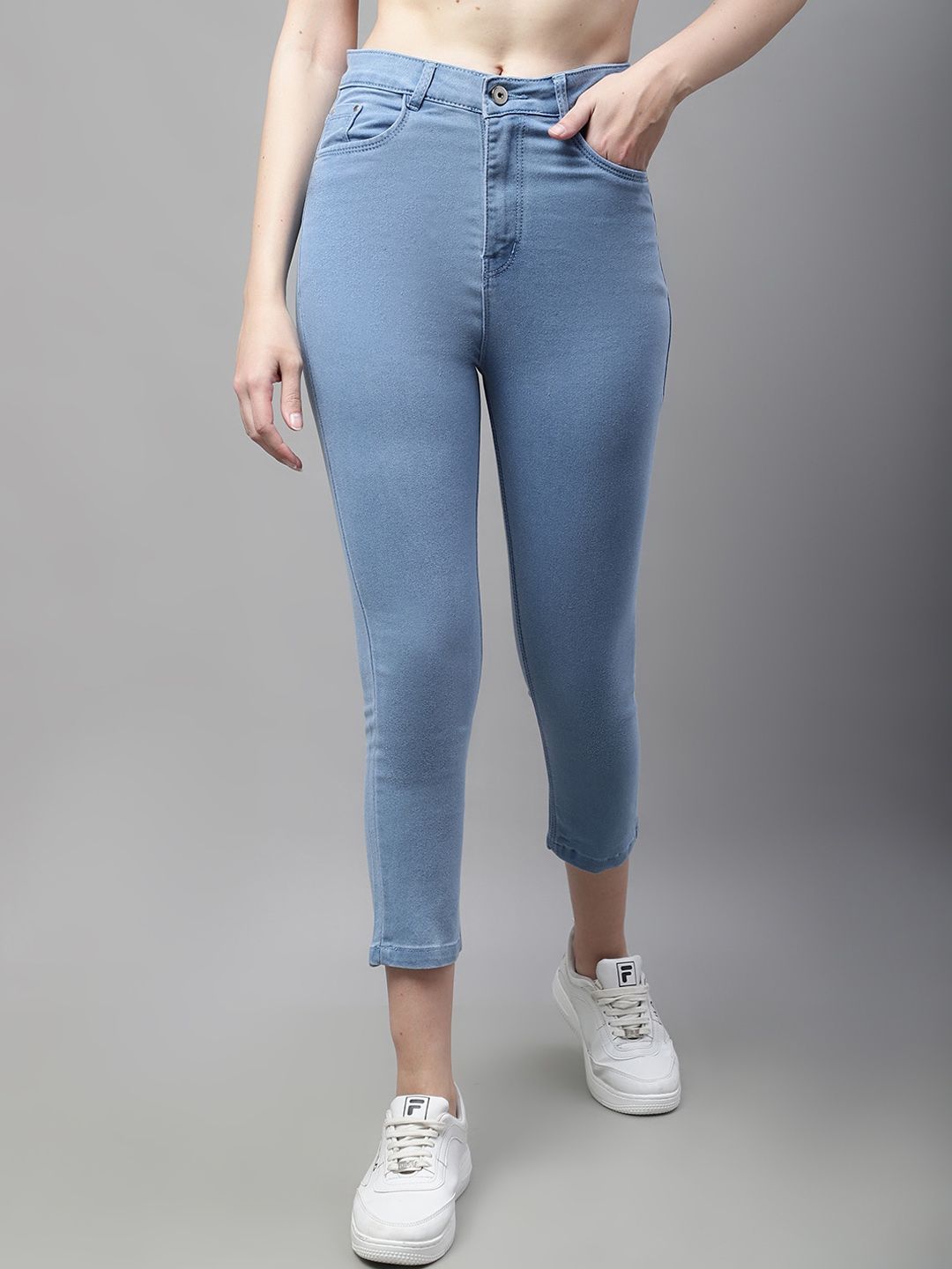 ELLIS Women Slim Fit Mid-Rise Stretchable Jeans-picture-3