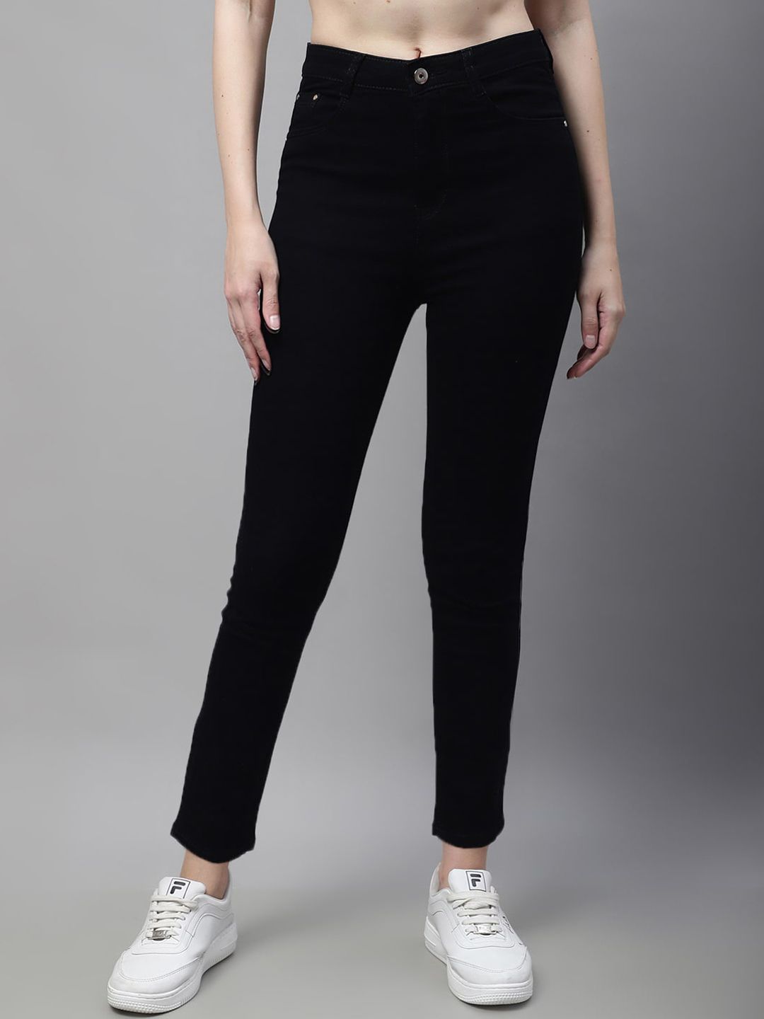 ELLIS Women Slim Fit Mid-Rise Stretchable Jeans-picture-1