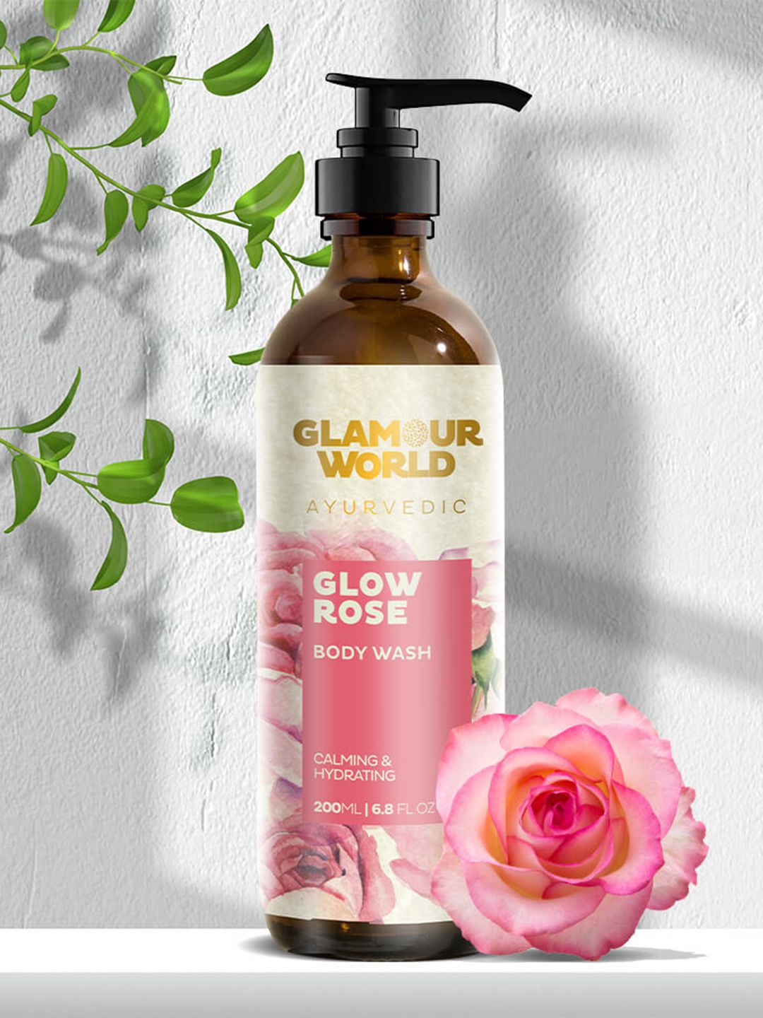 Glamour World Ayurvedic Glow Rose Body Wash-200 ml-picture-31