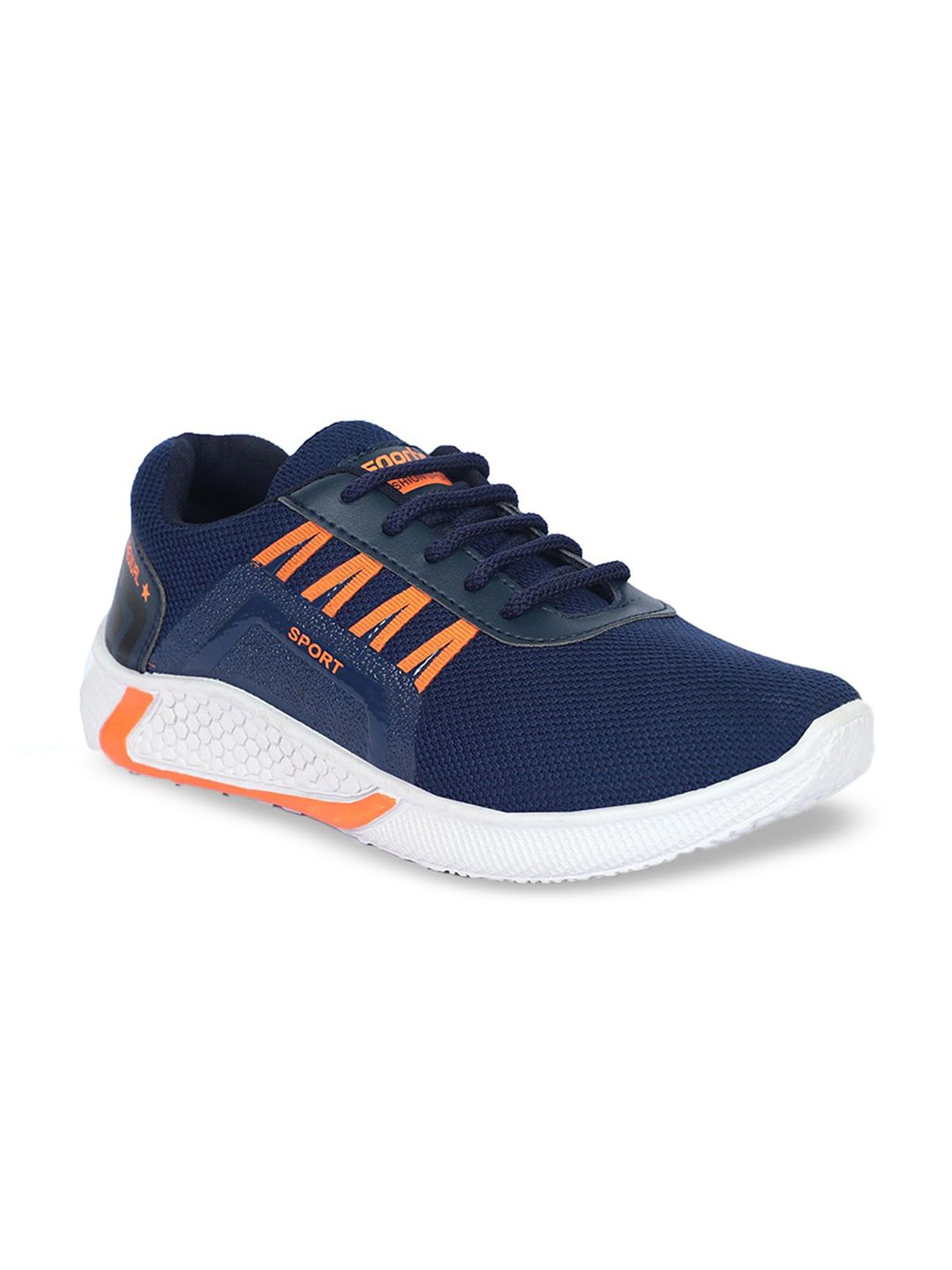 aadi Men Woven Design Lightweight Comfort Insole Mesh Contrast Sole Sneakers-picture-20