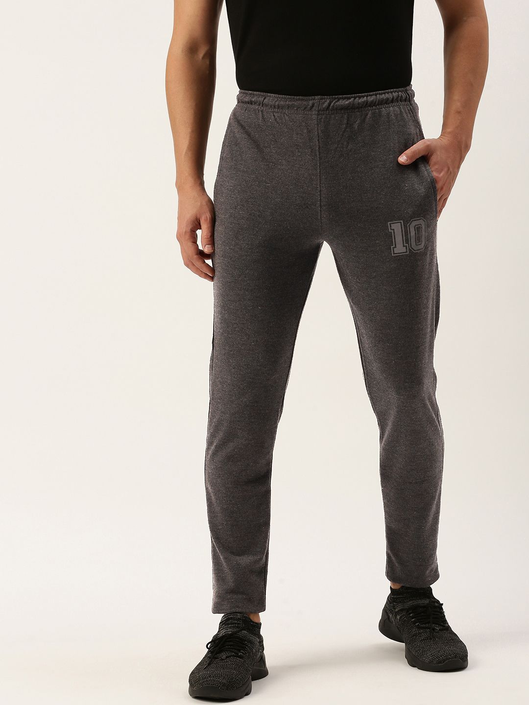 Sports52 wear Men Solid Slim Fit Mid-Rise Knitted Cotton Training Or Gym Track Pants-picture-47