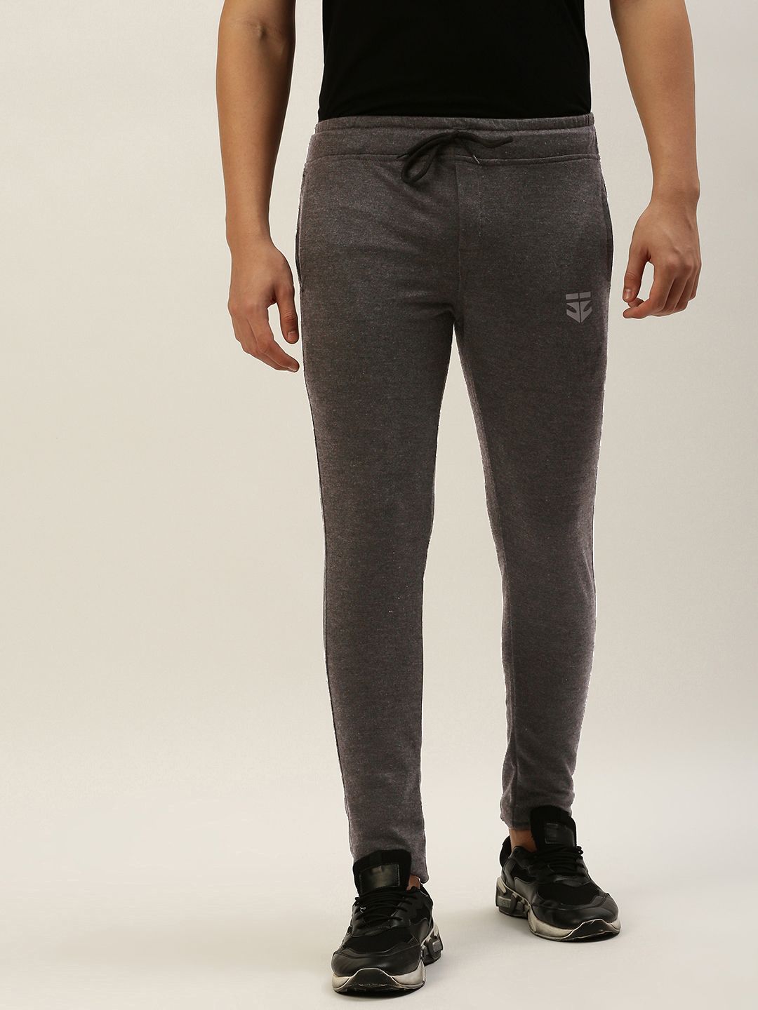 Sports52 wear Men Solid Slim Fit Mid-Rise Knitted Training Or Gym Track Pants-picture-38