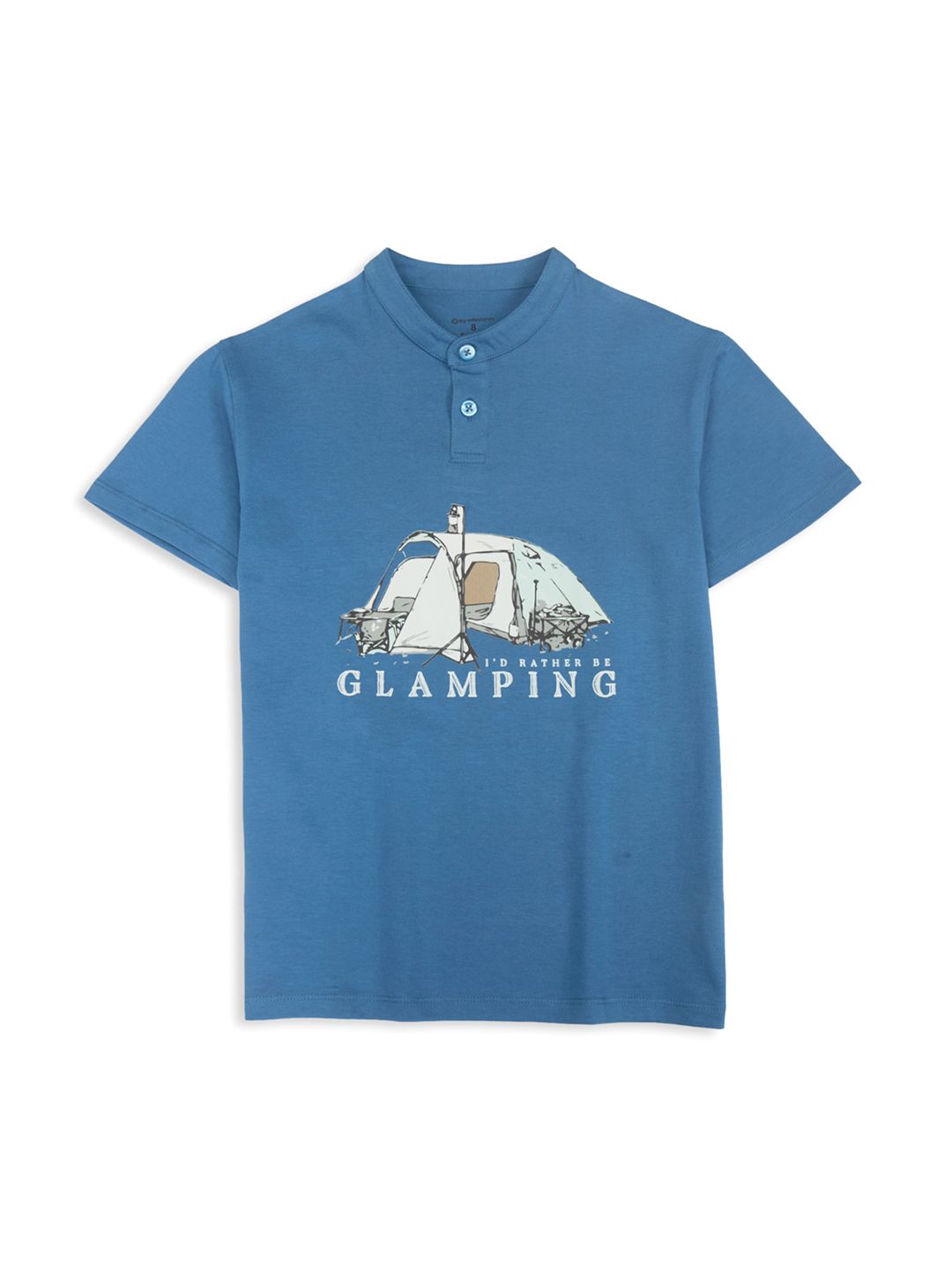 My Milestones Boys Graphic Printed Henley Collar Cotton T-shirt-picture-18