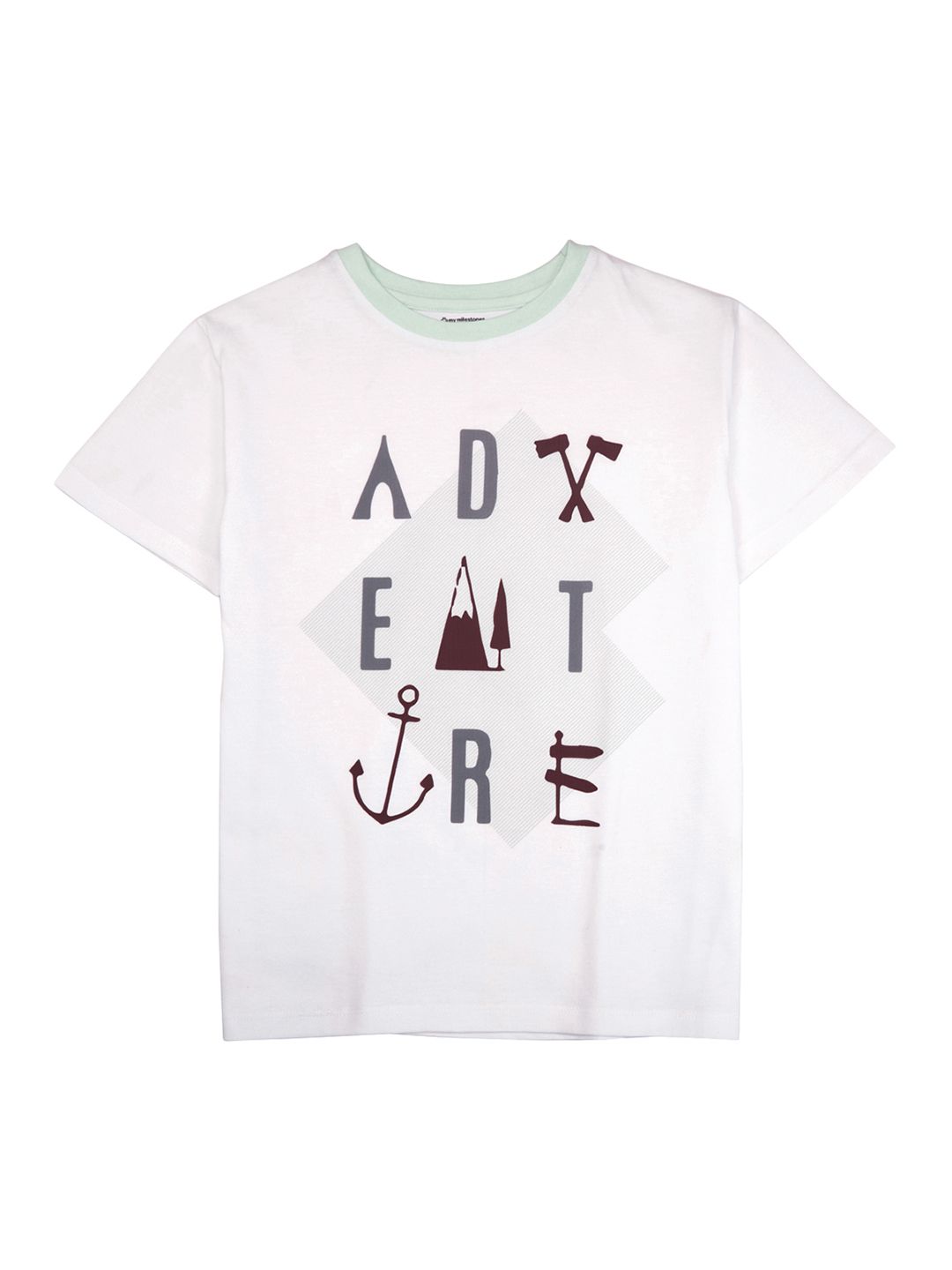 My Milestones Boys Typography Printed Cotton T-shirt-picture-30