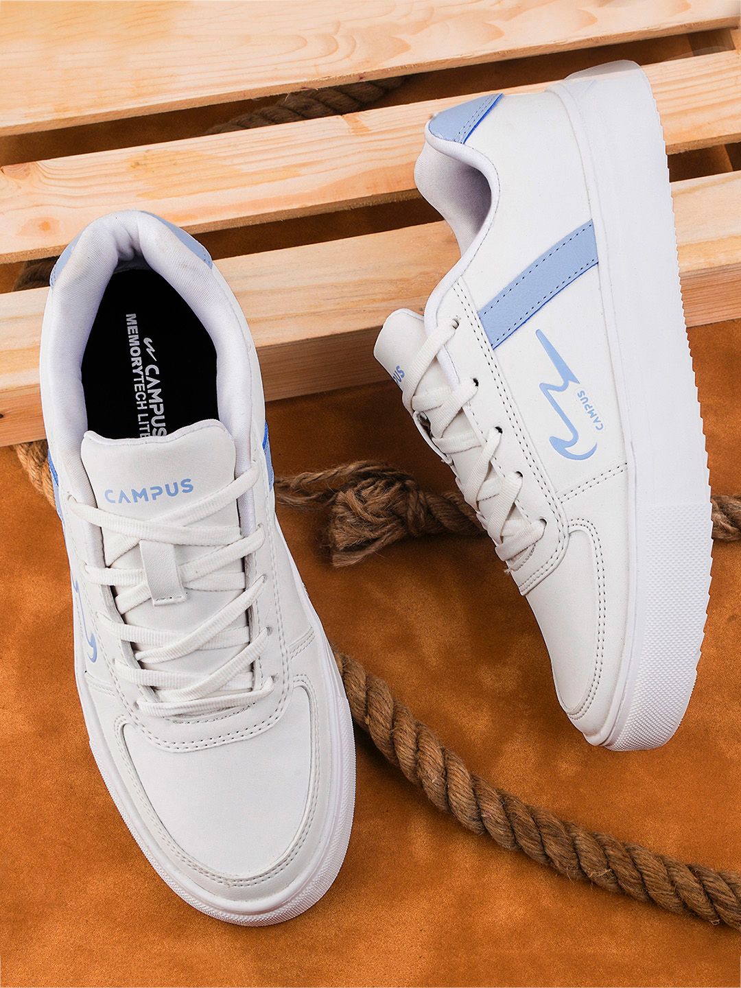 Campus Women Textured Padded Basics Sneakers-picture-17