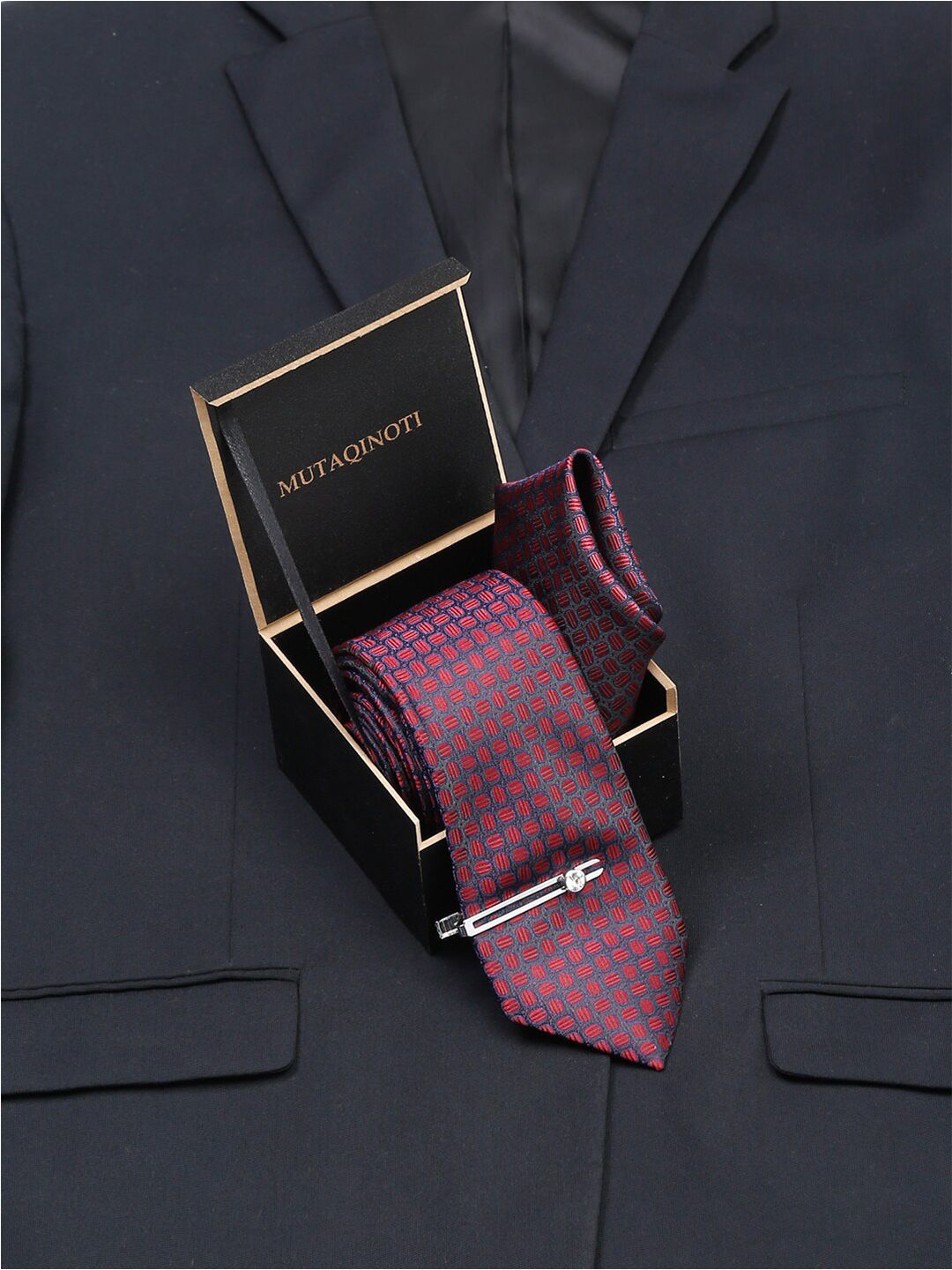 MUTAQINOTI Men Silk Accessory Gift Set-picture-31