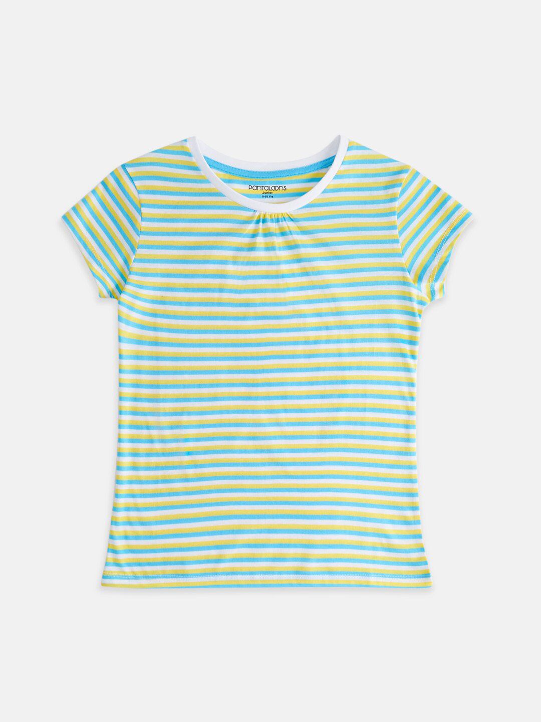 Pantaloons Junior Girls Striped Cotton T-shirt-picture-17