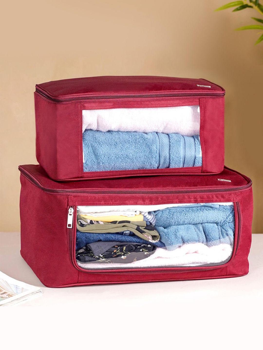 Nestasia 2-Pcs Red Clothes Storage Organiser Bags-picture-13