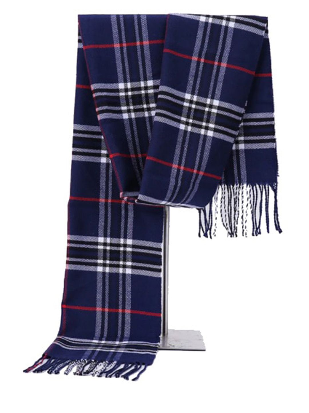 Alexvyan Women Checked Woolen Mufflerd-picture-36