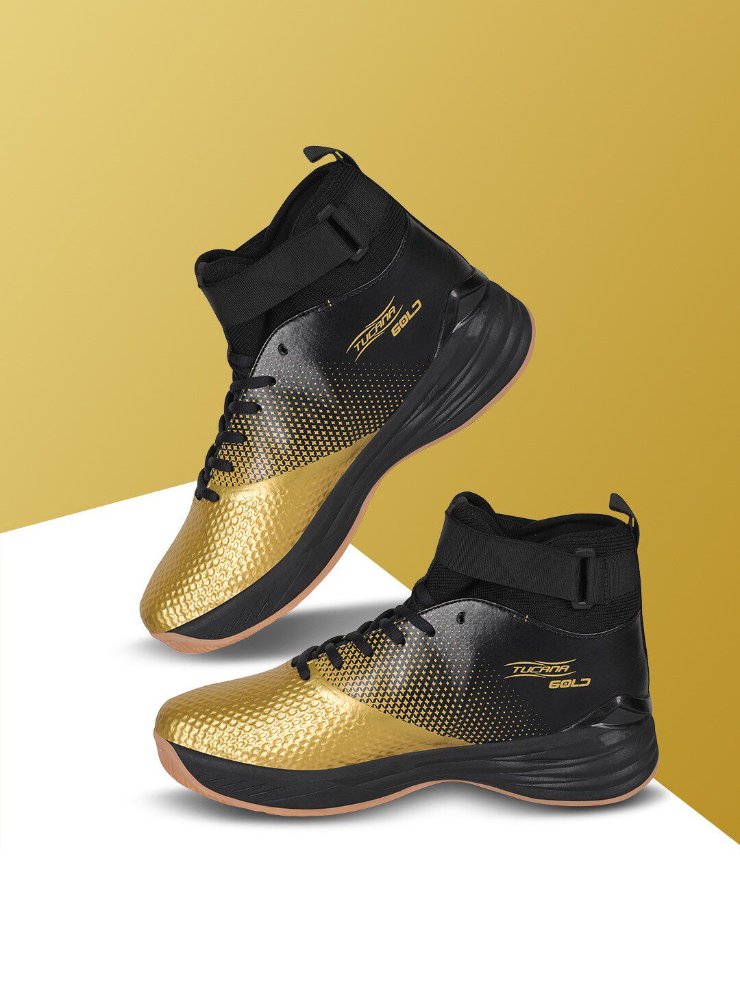 Nivia Men Tucana Gold Basketball Shoes