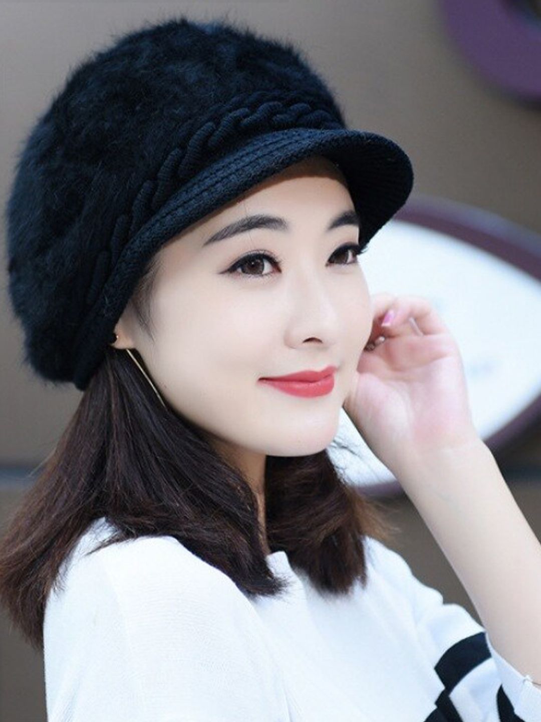 Alexvyan Women Winter Air & Snow Proof Warm Soft Woollen Beanie-picture-30