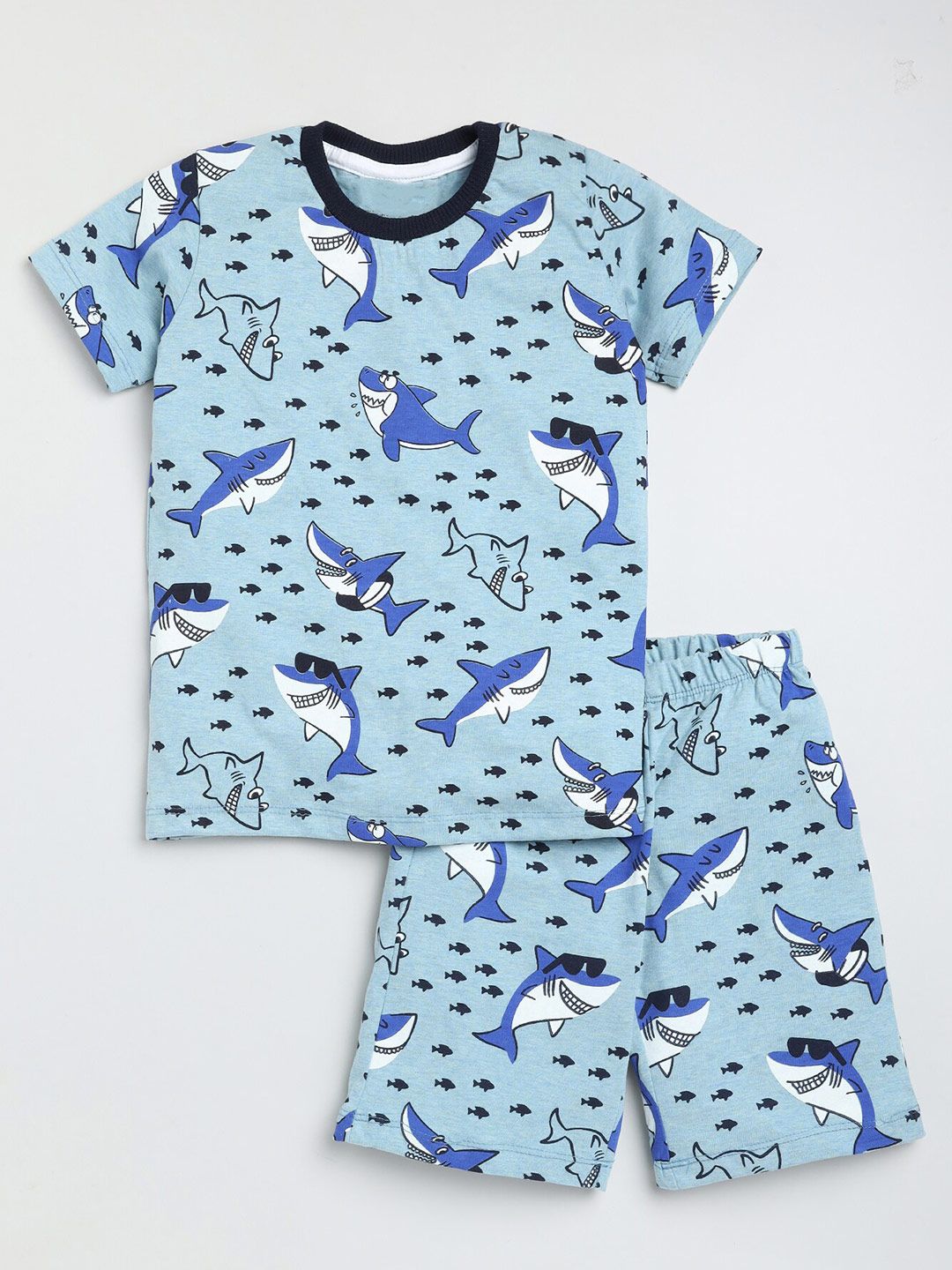 YK Boys Conversational Printed T-Shirt with Shorts-picture-41