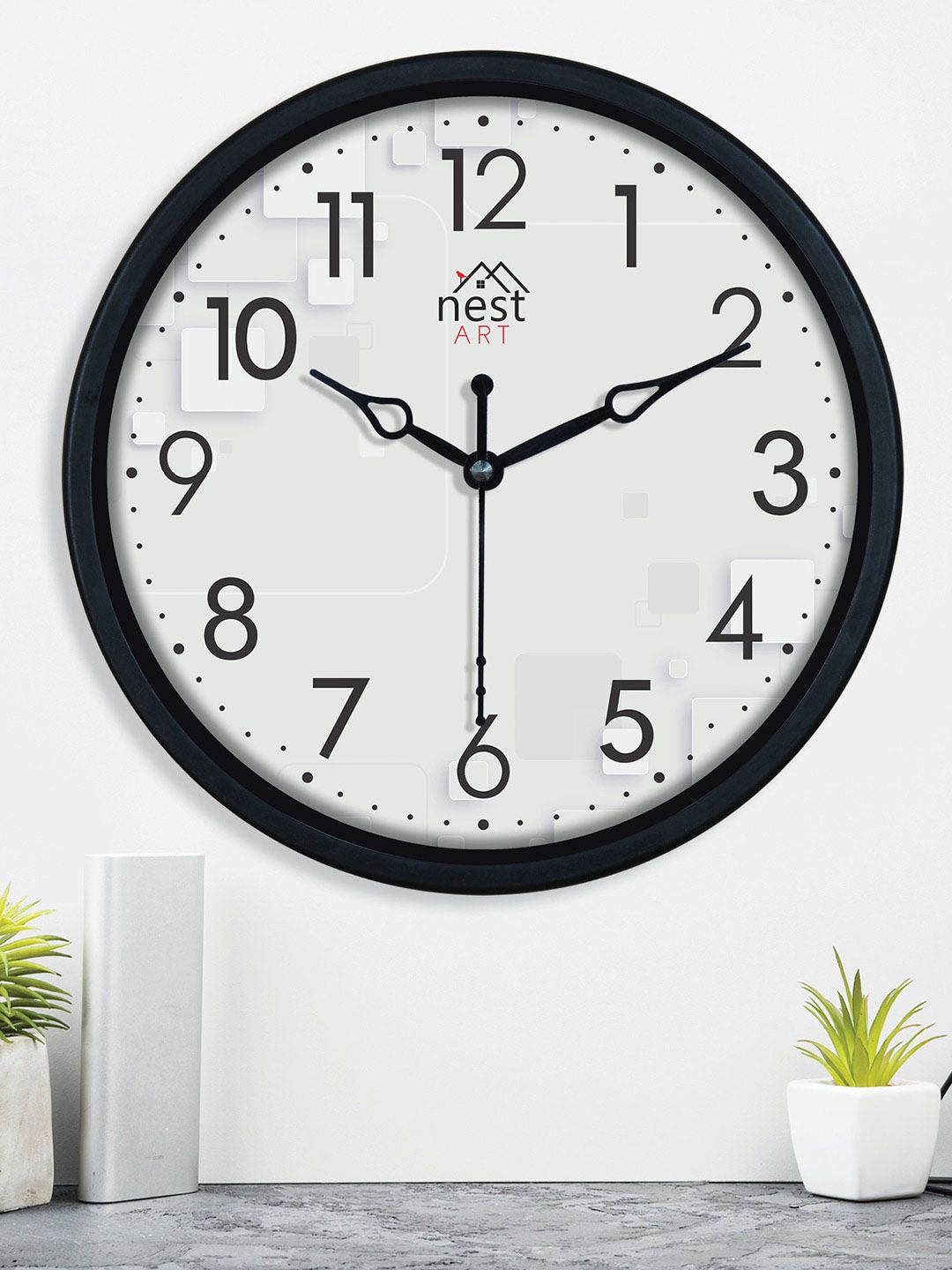 nest ART Black & White Contemporary Wall Clock-picture-11