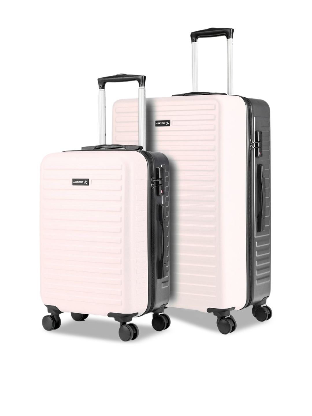 Assembly Set Of 2 Textured Hard Medium-Sized Large-Sized Trolley Bags 40L 85L-picture-11