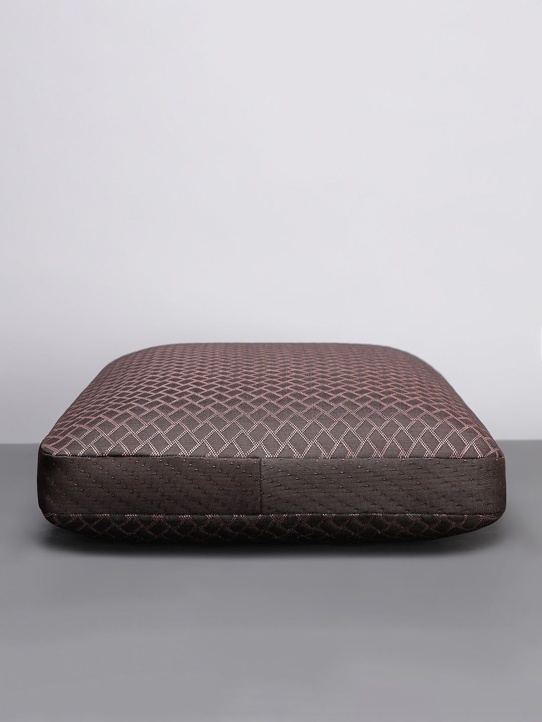 LA VERNE Coffee Brown Self-Design Memory Foam Cooling Gel Infused Breathable Sleep Pillow-picture-30