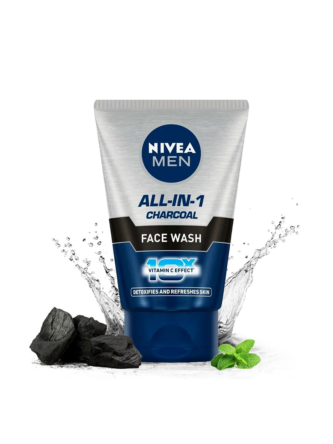 Nivea Men All-in-1 10x Vitamin C Effect Charcoal Face Wash- 100 g