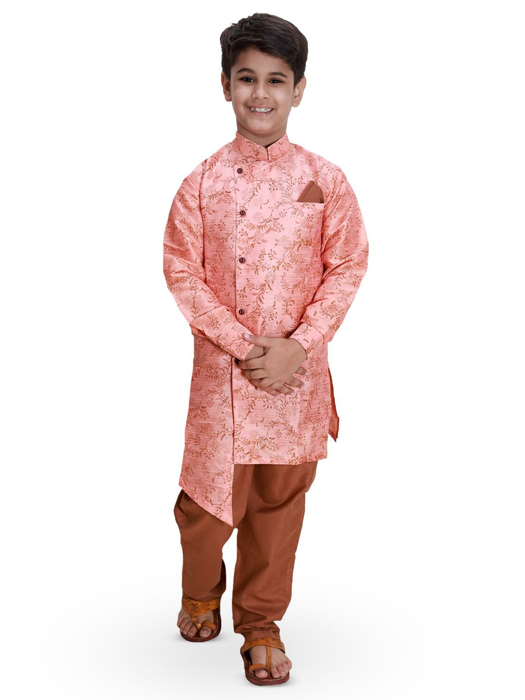 FOURFOLDS Printed Sherwani & Trouser Set-picture-35