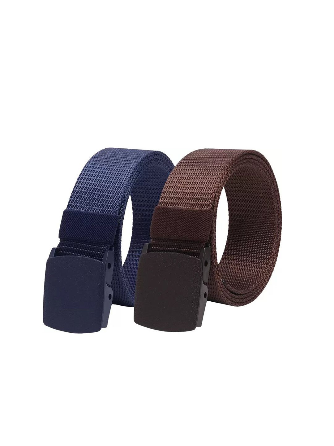 Kastner Men Set Of 2 Textured Canvas Belt With Slider Buckle-picture-20
