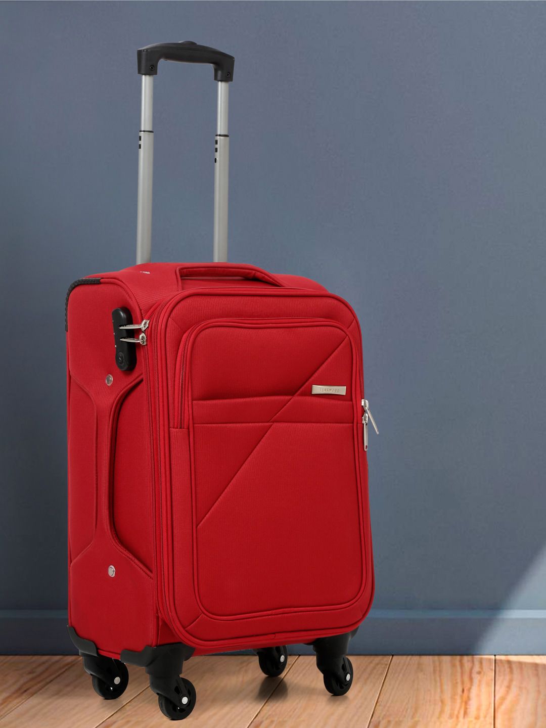 Teakwood Leathers Soft-Sided Cabin Trolley Suitcase-image-3