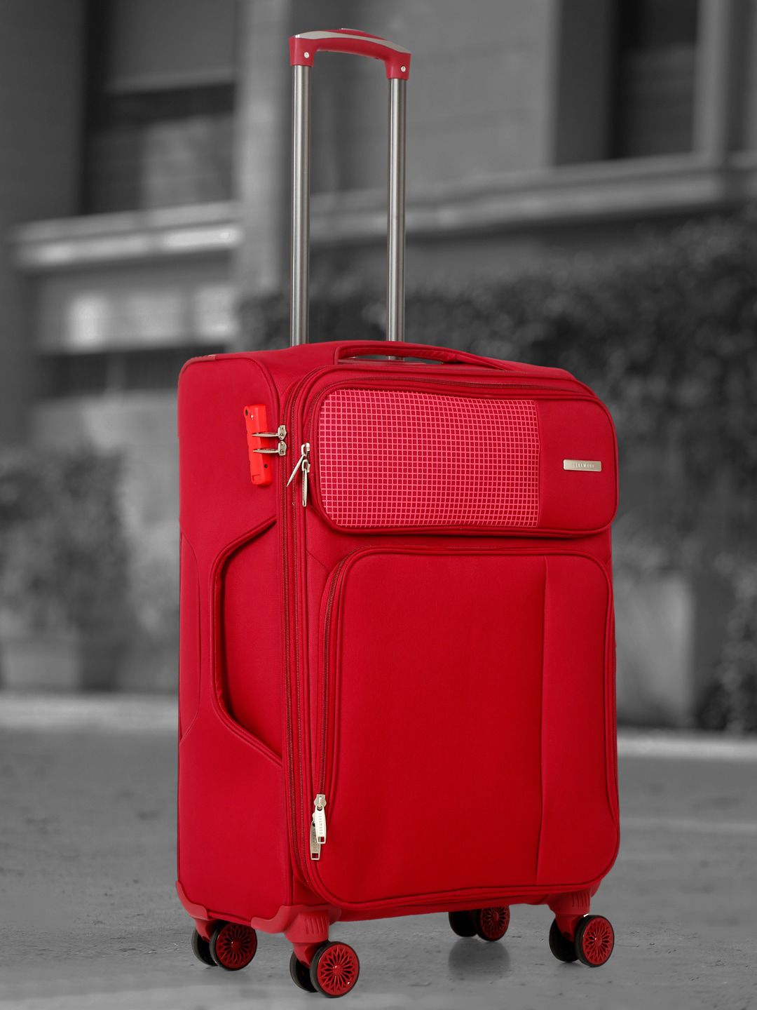 Teakwood Leathers Printed Soft-Sided Expandable Medium Trolley Suitcase-picture-25