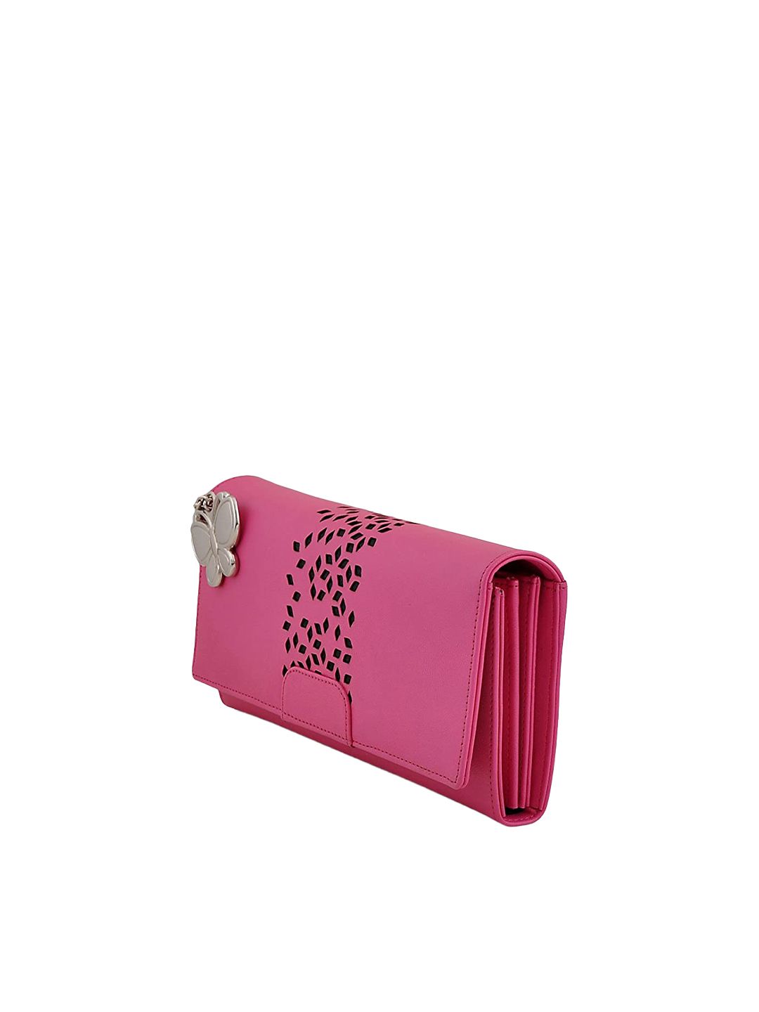 Buy Caprese Caprese Women Fuchsia Solid Two Fold Wallet at Redfynd