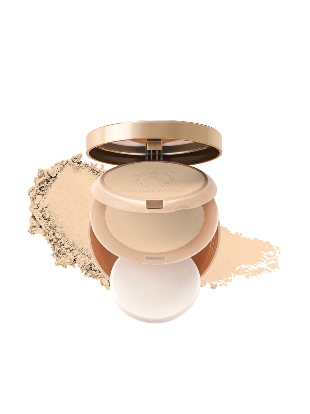 Colors Queen Long Lasting Oil Free 2-In-1 Brightness Compact Powder 20g - Warm Ivory 02-image-41