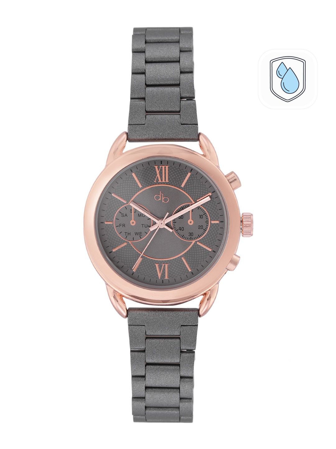 DressBerry Women Grey Solid Bracelet Style Straps Analogue Watch MFB-PN-PF-DK2494-image-34
