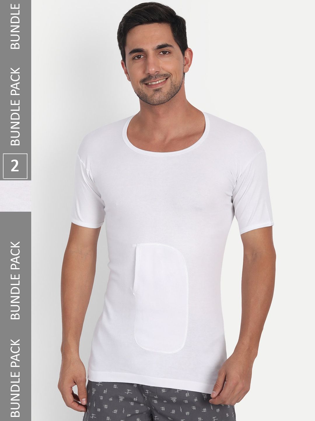 T.T. Desire Interlock Pack Of 2 Cotton Undershirt Vests-image-43