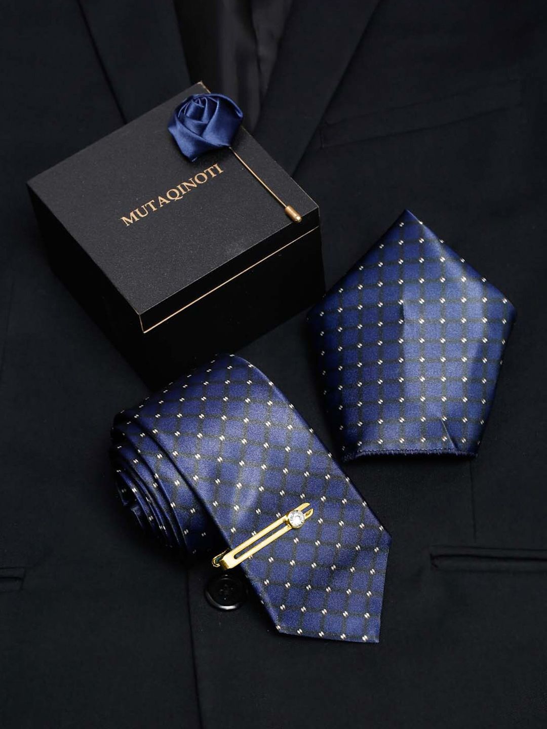 MUTAQINOTI Men Printed Necktie Gift Set-picture-35