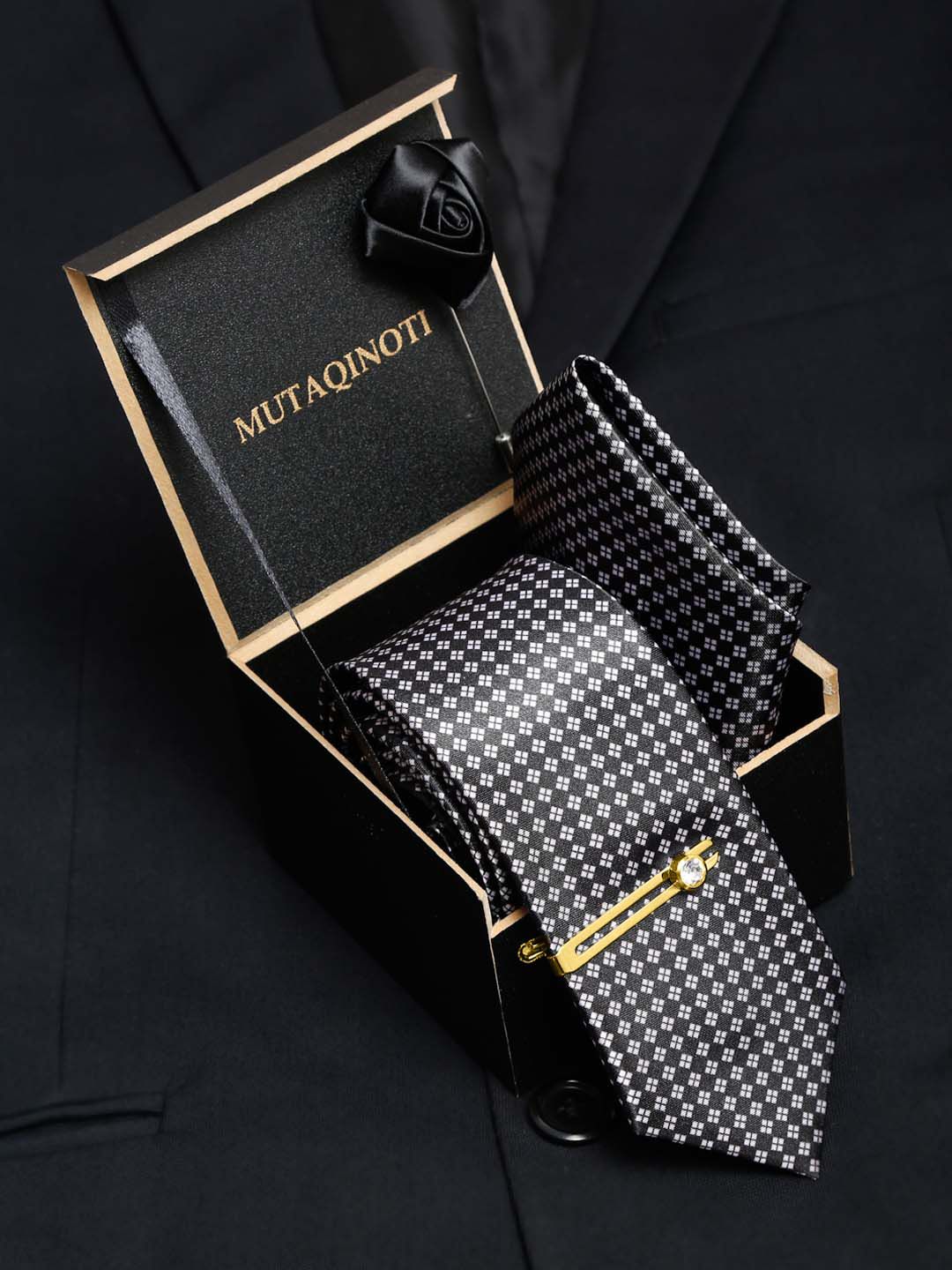 MUTAQINOTI Men Necktie Accessory Gift Set-picture-20