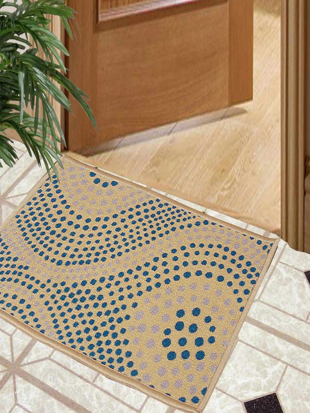 BIANCA Beige Splender Anti-skid Woven Design Doormat-image-46