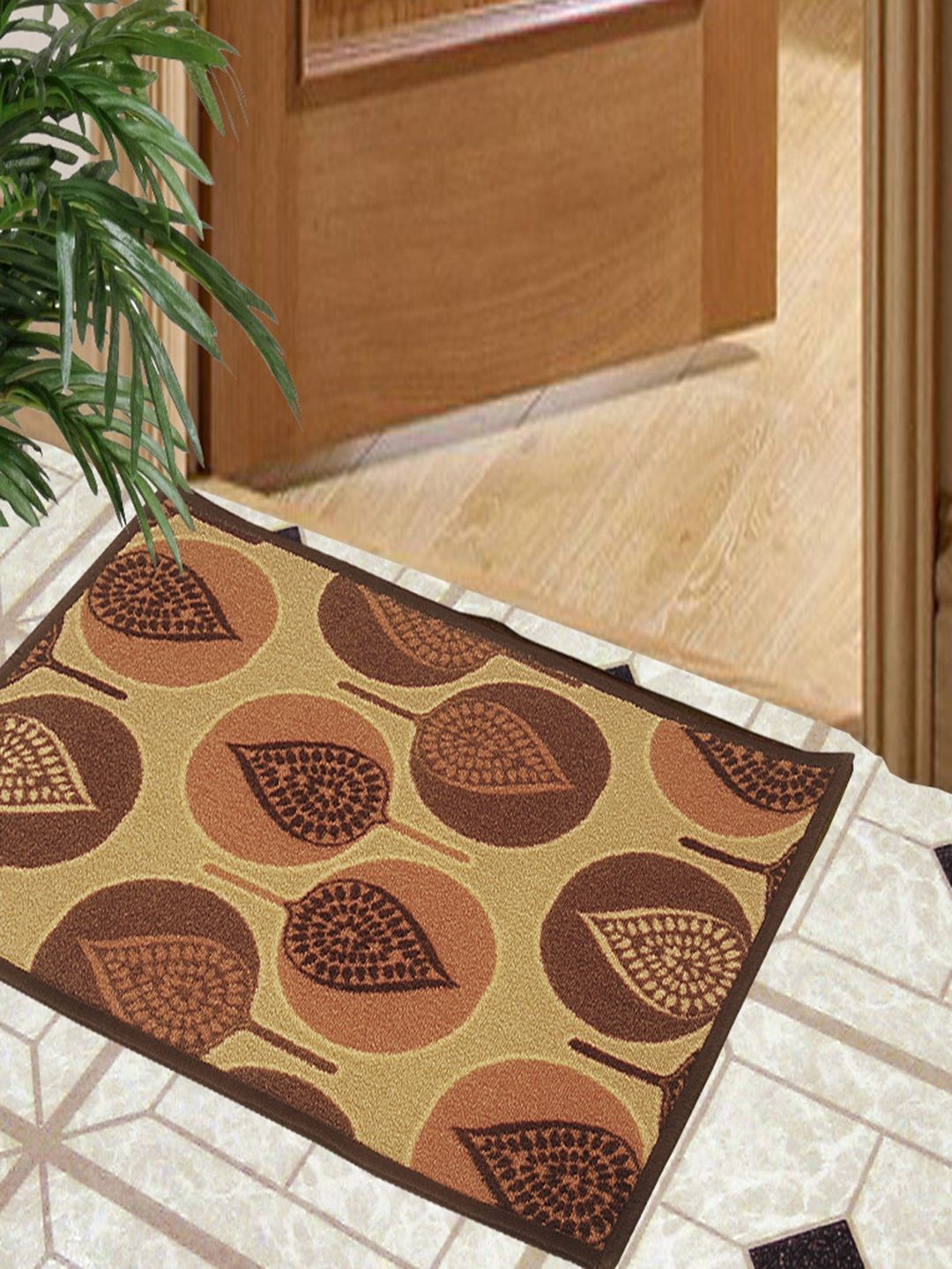 BIANCA Beige Splender Anti-skid Woven Design Doormat-image-8