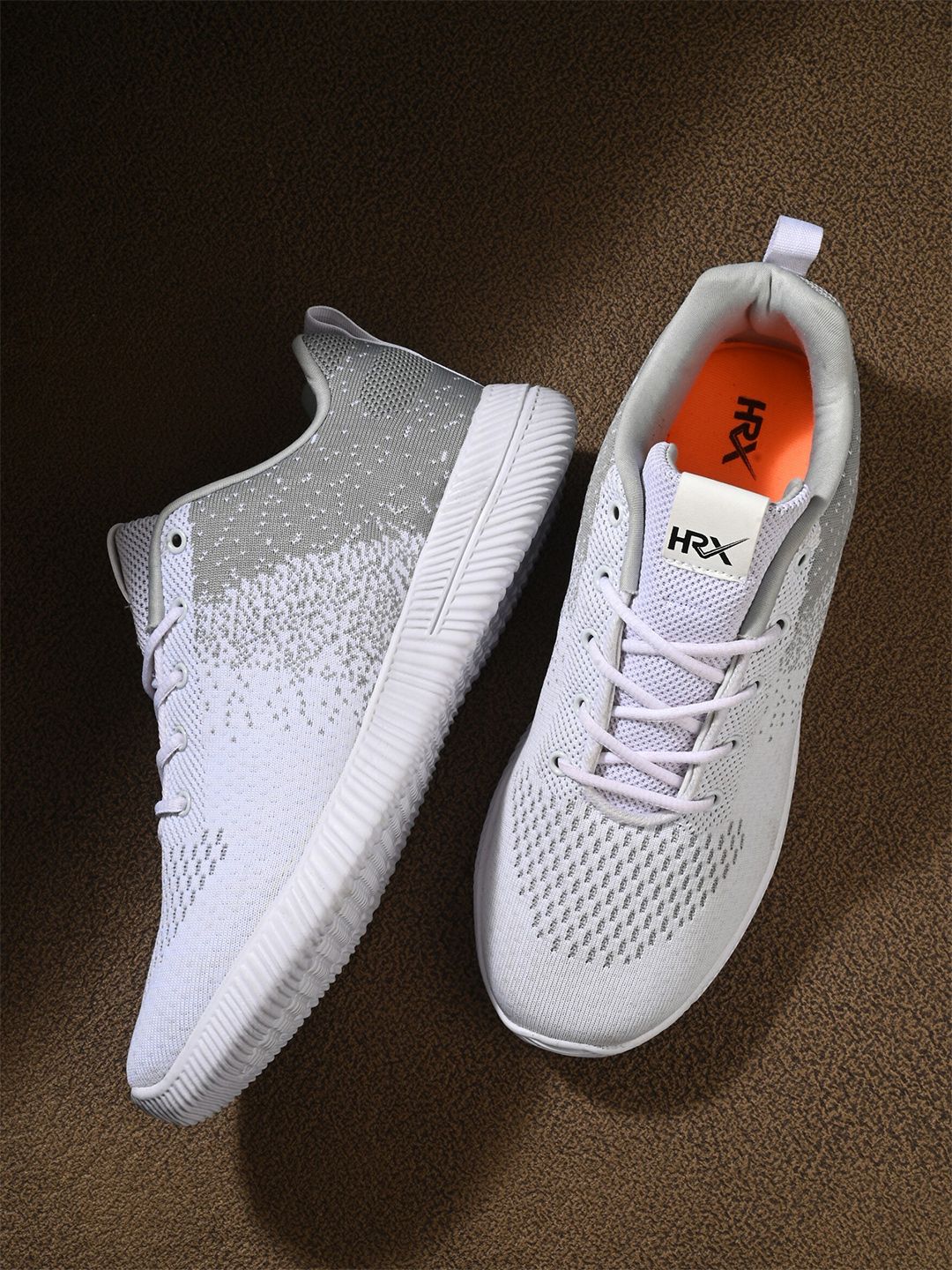 HRX by Hrithik Roshan Men Mesh Memory Foam Running Lace-Up Non-Marking Shoes