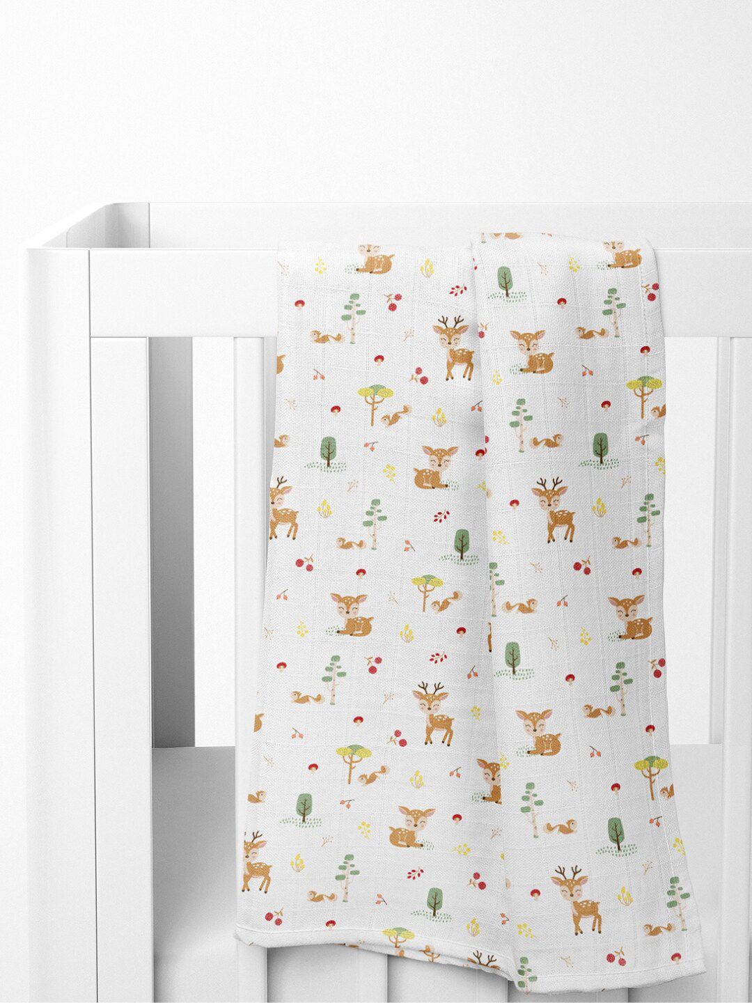haus & kinder Aloha Set of 4 Printed Pure Cotton Soft Muslin Swaddles & Wrappers-picture-42