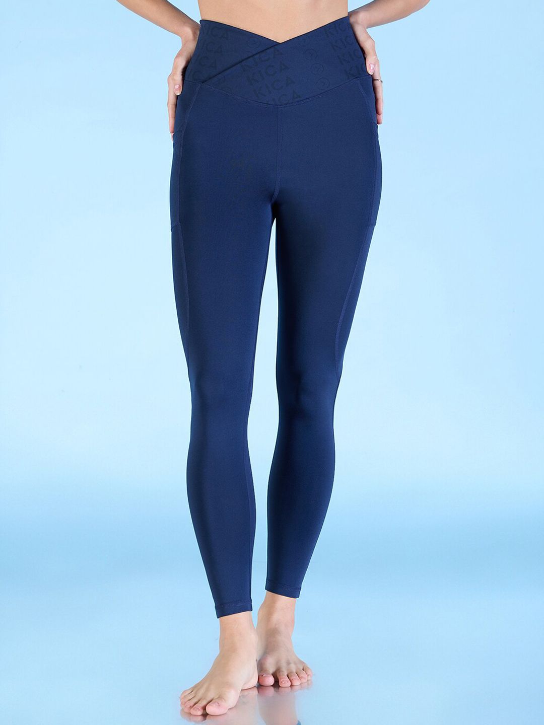 Buy Zelocity by Zivame High-Rise Leggings with Elasticated Waistband at  Redfynd