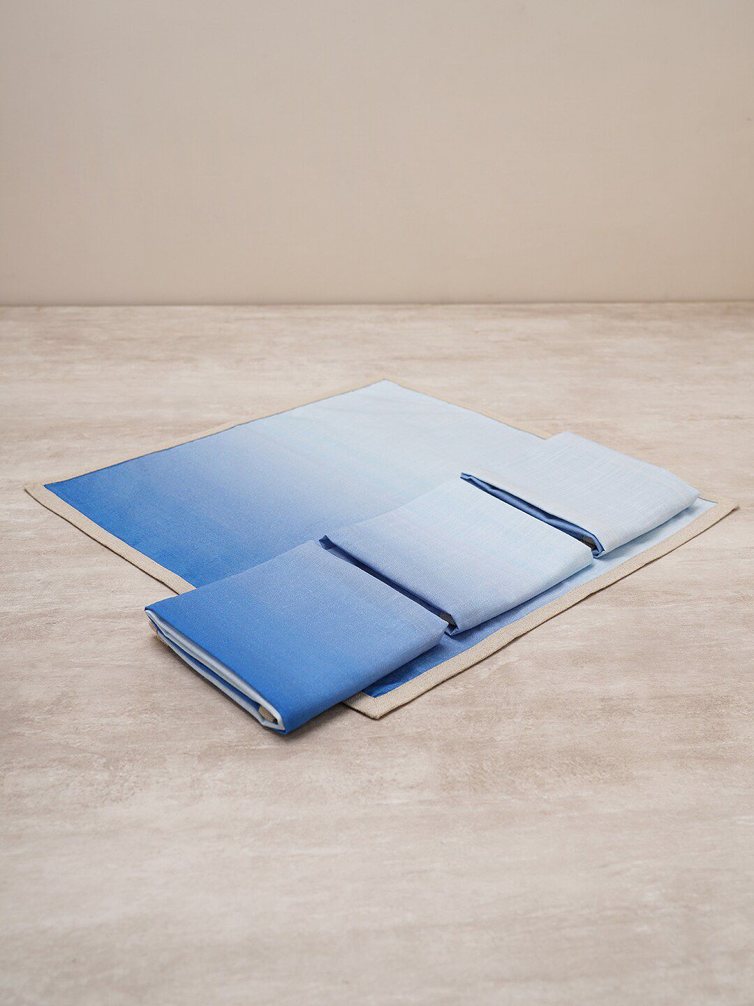 Pure Home and Living Blue 4 Pieces Cotton Table Napkins-picture-11