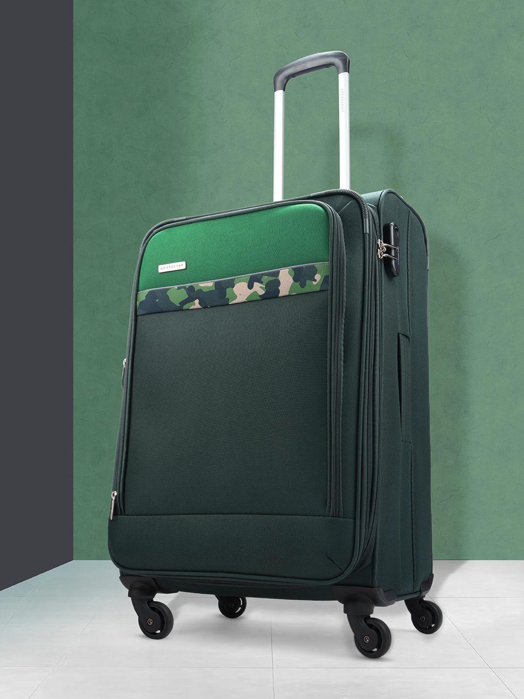 Aristocrat COMMANDER Camouflage Print Expandable Medium Trolley Suitcase-image-44