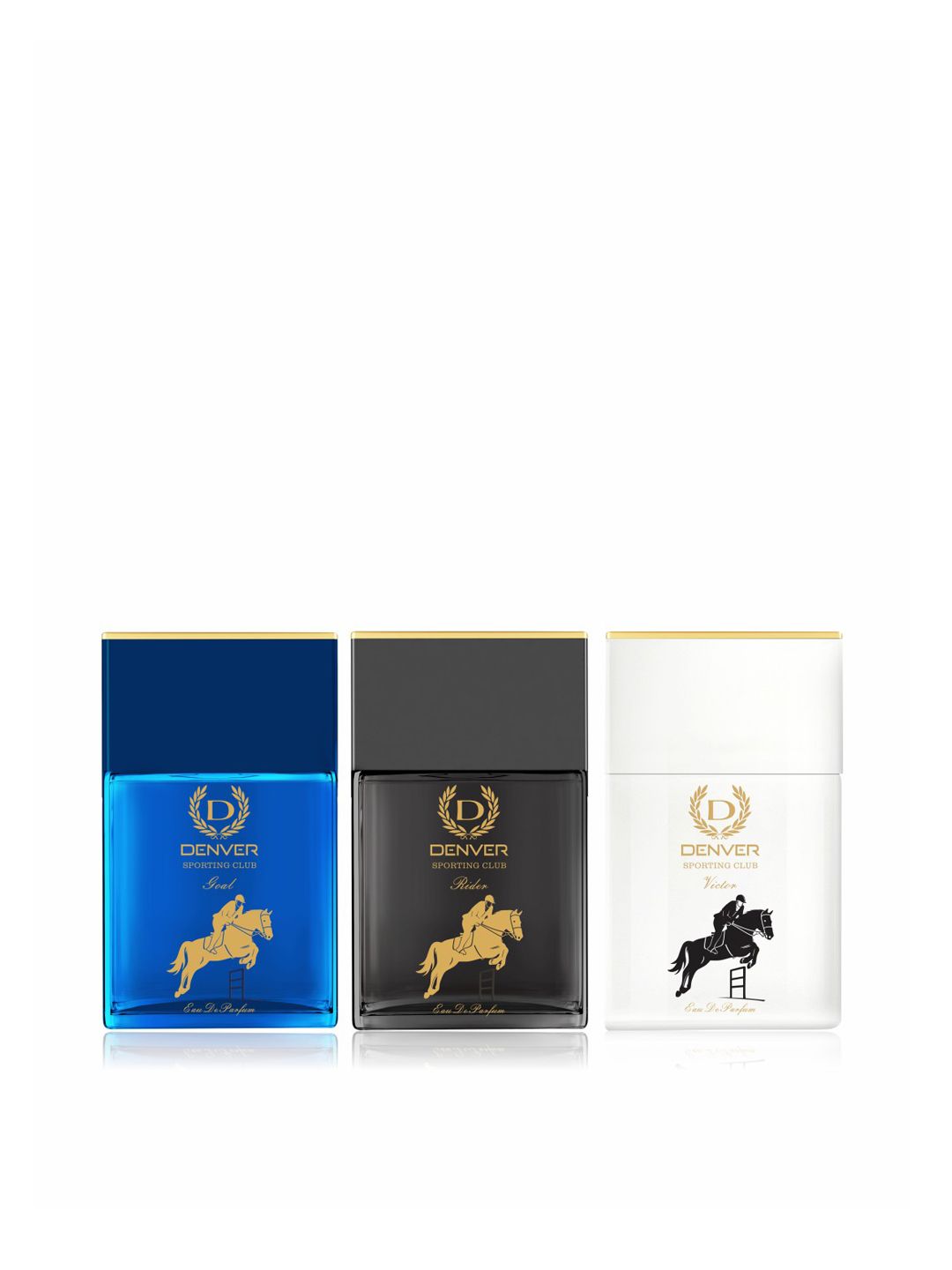 Denver Men Set Of 3 Sporting Club Eau De Parfum - Goal + Rider + Victor - 70ml Each-image-30