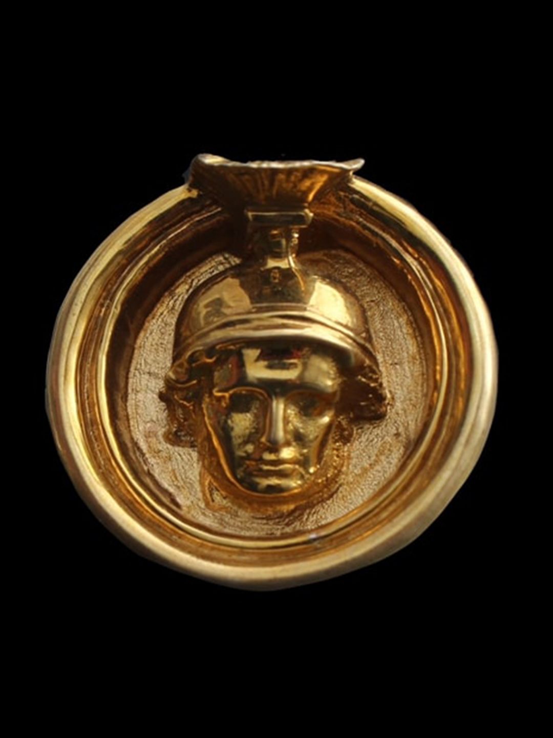 HIFLYER JEWELS King of Macedonia Gold-Plated Brass Finger Ring-image-1