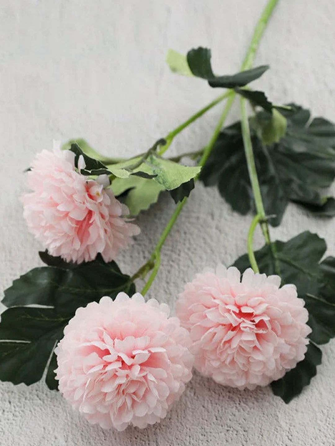 Art Street Pink & Green 2 Pieces Artificial Hydrangea Flowers-picture-20