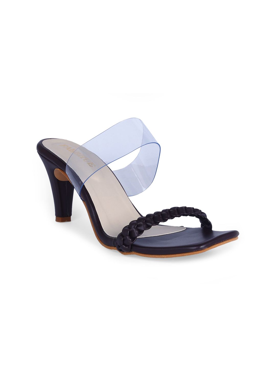 FABBHUE Braided Double Strap Slim Heels-picture-19