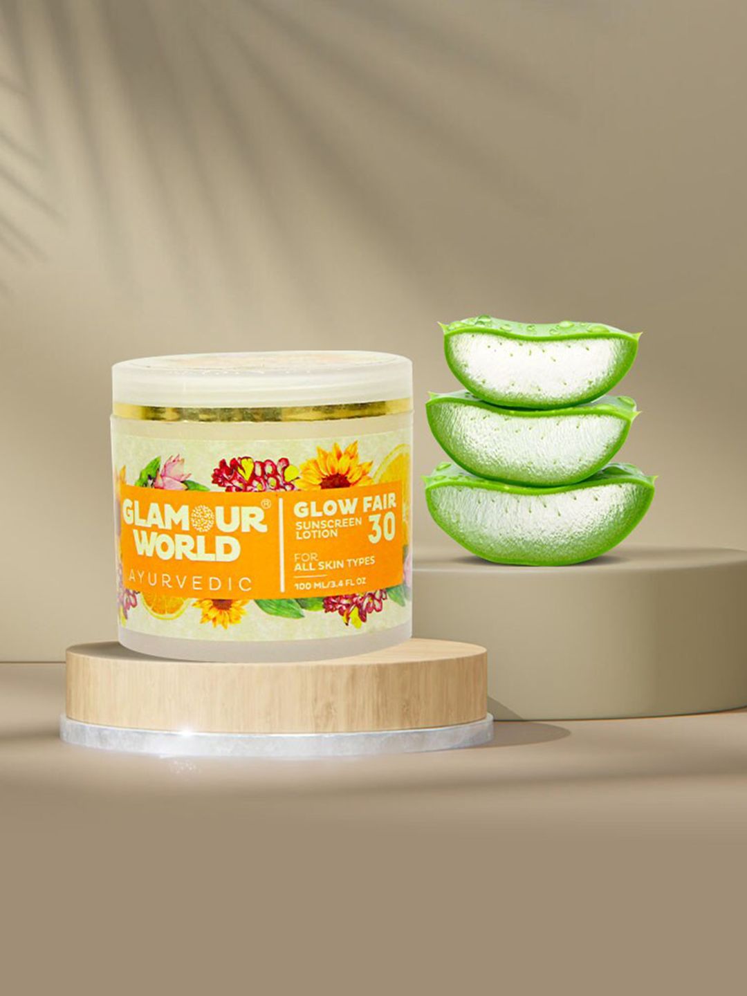 Glamour World Ayurvedic Glow Fair 30 Sunscreen Lotion- 100ml-picture-30