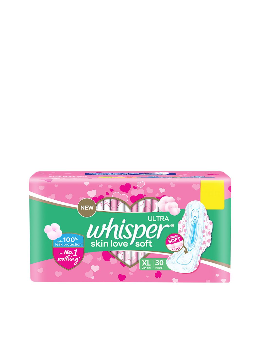 Whisper Ultra Skinlove Soft Thin Irritation Free XL Sanitary Pads - 30 Pads-image-34