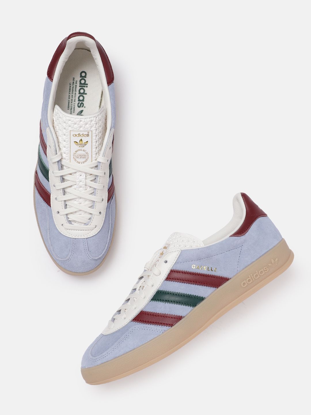 ADIDAS Originals Men Suede Colourblocked GAZELLE INDOOR Sneakers