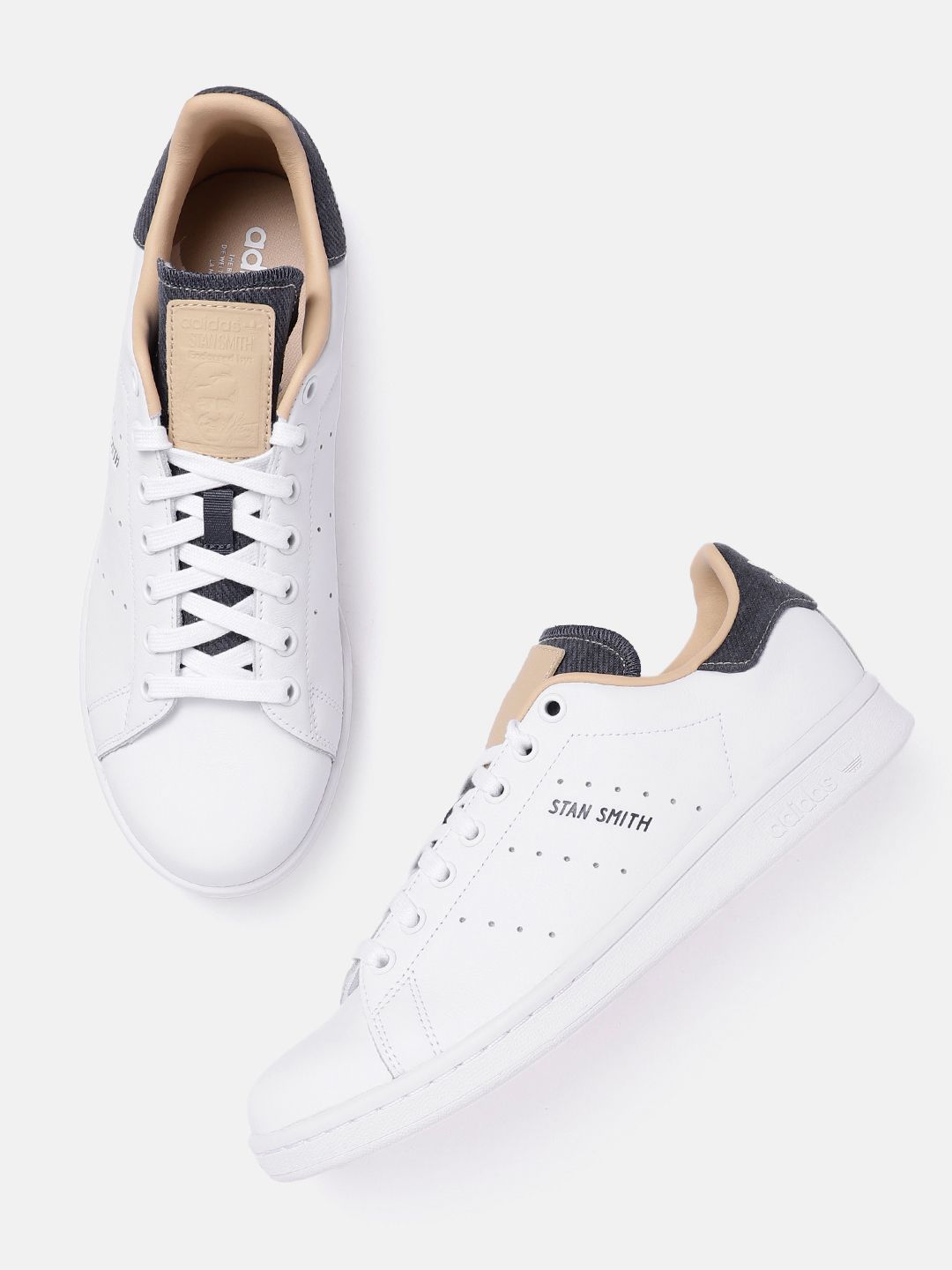 Adidas originals stan hot sale smith leather sneakers