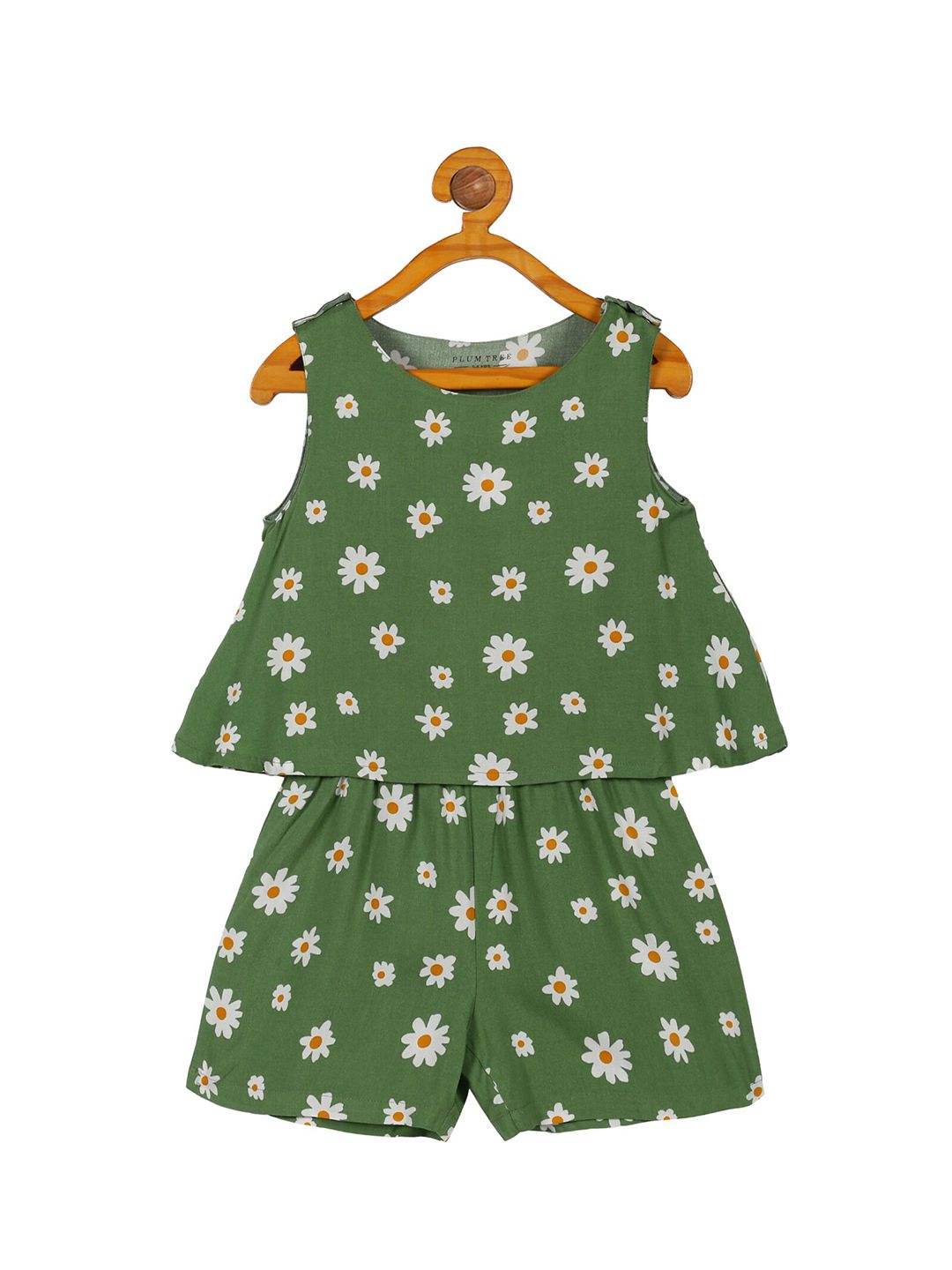 PLUM TREE Girls Floral Overall Printed Cotton Playsuit-picture-26